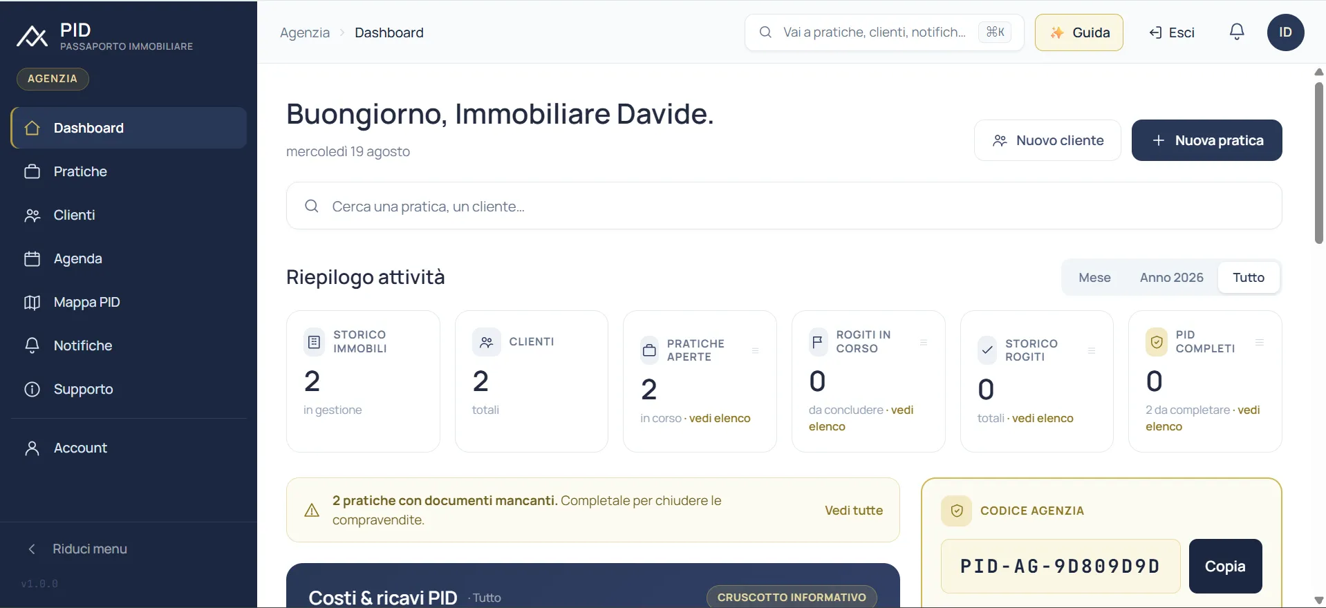Dashboard PID